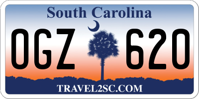 SC license plate OGZ620