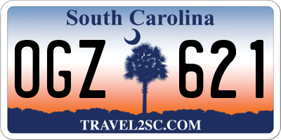 SC license plate OGZ621