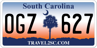 SC license plate OGZ627
