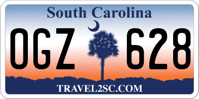 SC license plate OGZ628