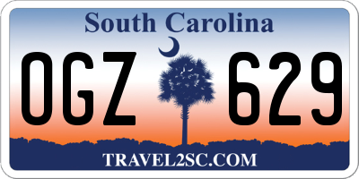 SC license plate OGZ629