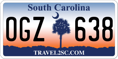 SC license plate OGZ638