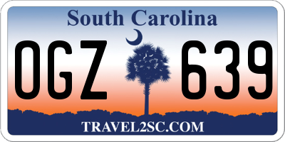 SC license plate OGZ639
