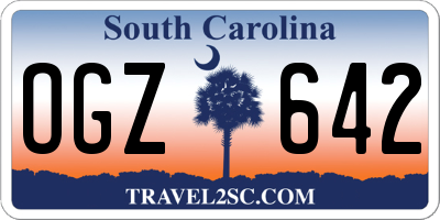 SC license plate OGZ642