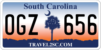 SC license plate OGZ656