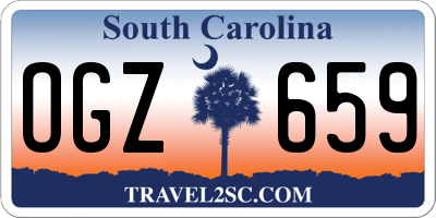 SC license plate OGZ659