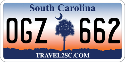 SC license plate OGZ662