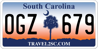 SC license plate OGZ679
