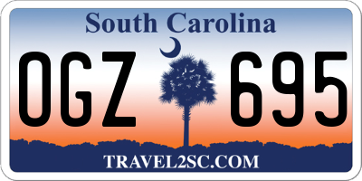 SC license plate OGZ695