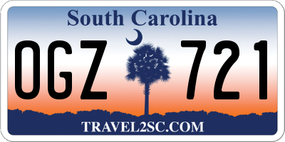 SC license plate OGZ721