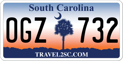 SC license plate OGZ732