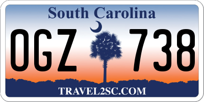 SC license plate OGZ738