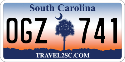 SC license plate OGZ741