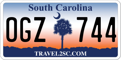 SC license plate OGZ744