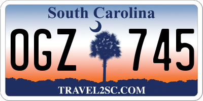 SC license plate OGZ745