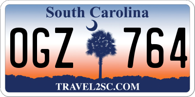 SC license plate OGZ764