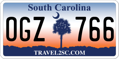 SC license plate OGZ766