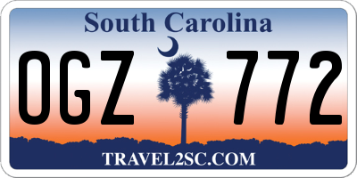 SC license plate OGZ772