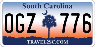 SC license plate OGZ776