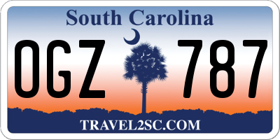 SC license plate OGZ787