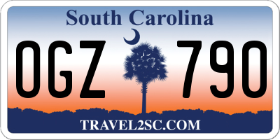 SC license plate OGZ790
