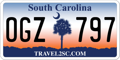 SC license plate OGZ797