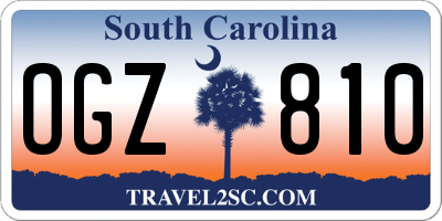 SC license plate OGZ810