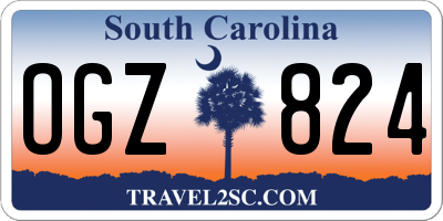 SC license plate OGZ824