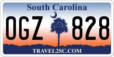 SC license plate OGZ828