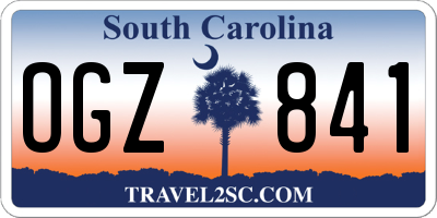 SC license plate OGZ841
