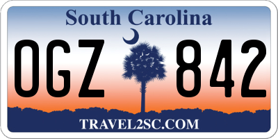 SC license plate OGZ842