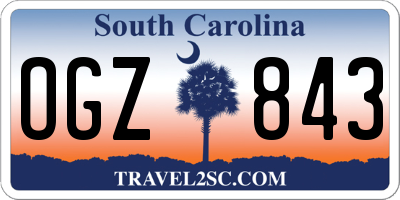 SC license plate OGZ843