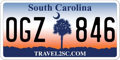 SC license plate OGZ846