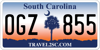 SC license plate OGZ855