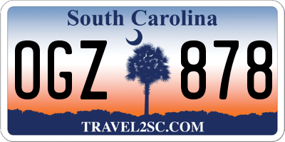 SC license plate OGZ878