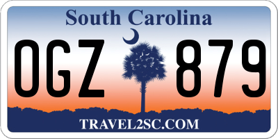 SC license plate OGZ879