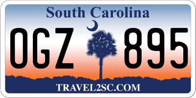 SC license plate OGZ895