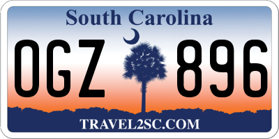 SC license plate OGZ896
