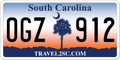 SC license plate OGZ912