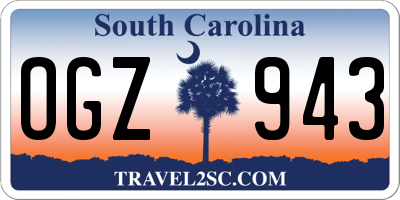 SC license plate OGZ943