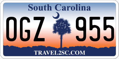 SC license plate OGZ955