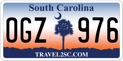 SC license plate OGZ976