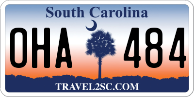 SC license plate OHA484