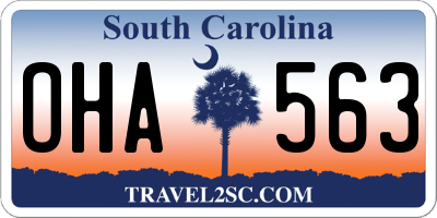 SC license plate OHA563