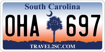 SC license plate OHA697