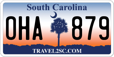 SC license plate OHA879