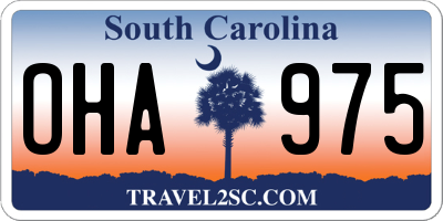 SC license plate OHA975
