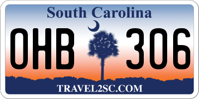 SC license plate OHB306