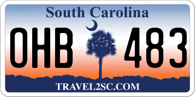 SC license plate OHB483
