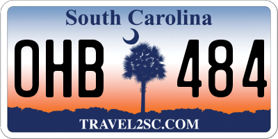 SC license plate OHB484